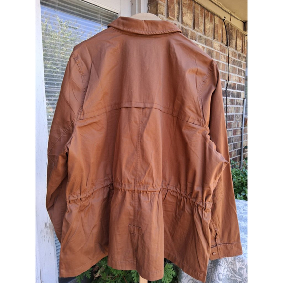 NWT🔥Lane Bryant Utility Jacket Plus Size 28 in Cognac - Picture 4 of 9